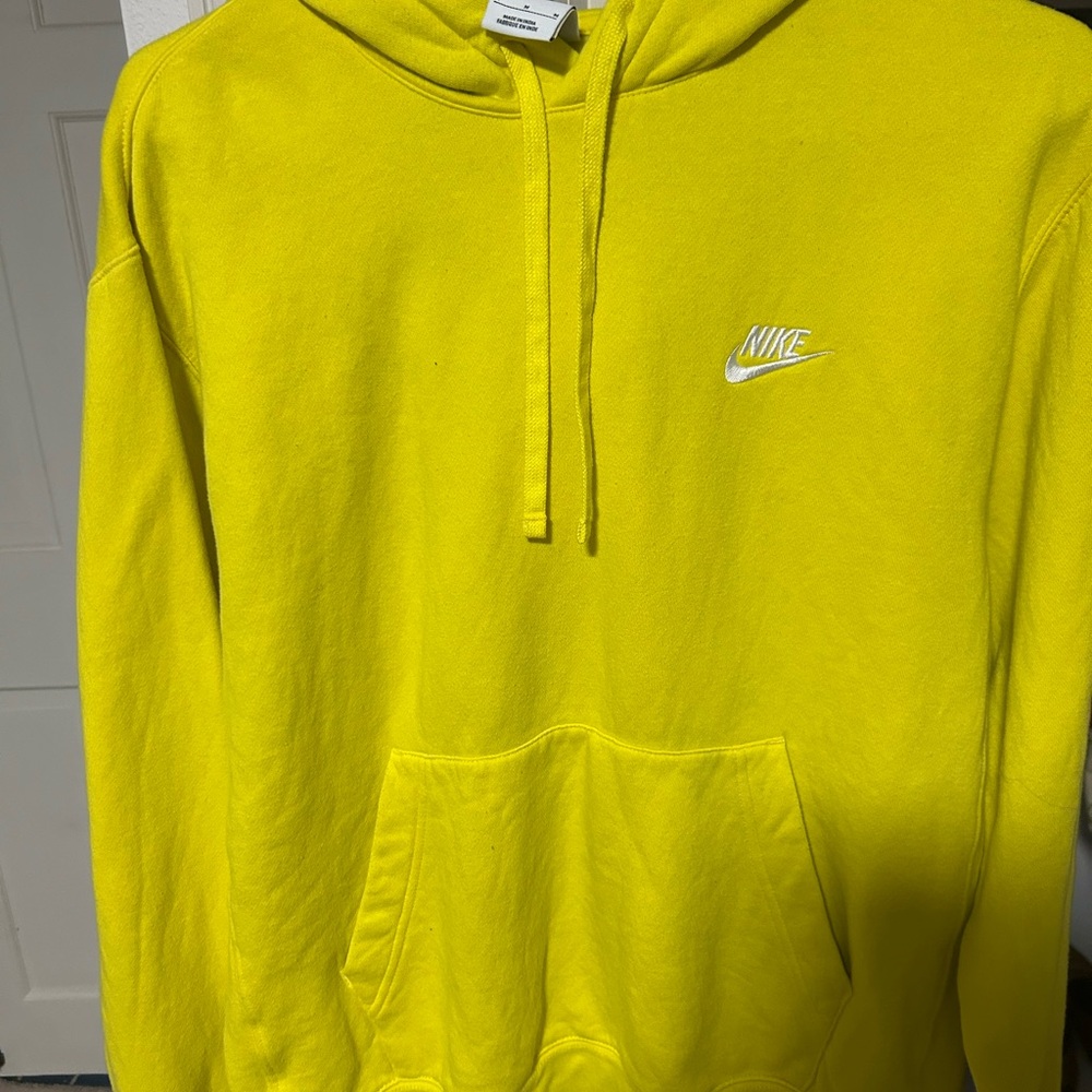 Nike Bright Yellow Pullover Hoodie